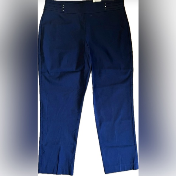 JM Collection Pants - JM Collection Blue Chinos StraightLeg Design pants. Women’s size XL short. NWT
